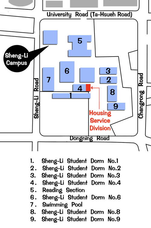 Housing Service Division Location Map